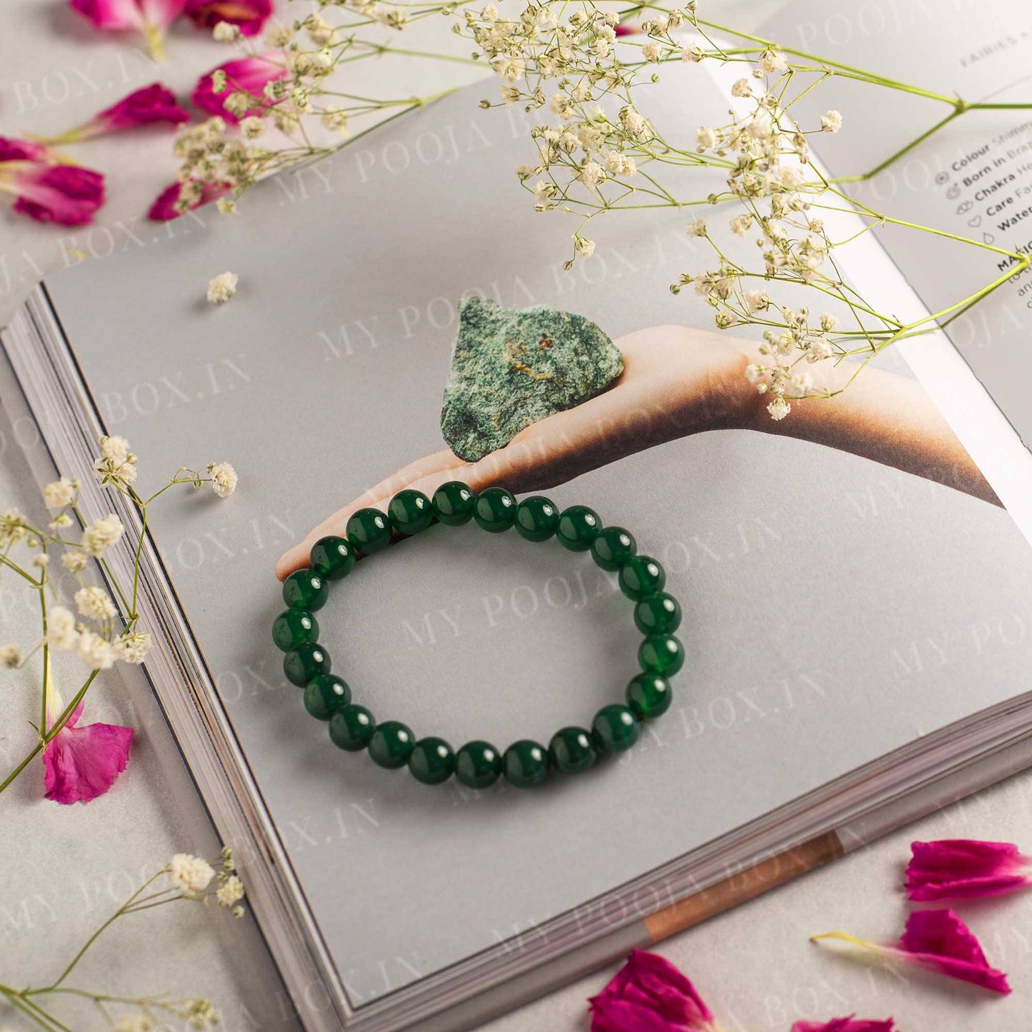 Buy Reiki Crystal Products Citrine Pyrite Green Aventurine Allergy 8mm Crystal  Stone Bracelet Online at Best Prices in India - JioMart.